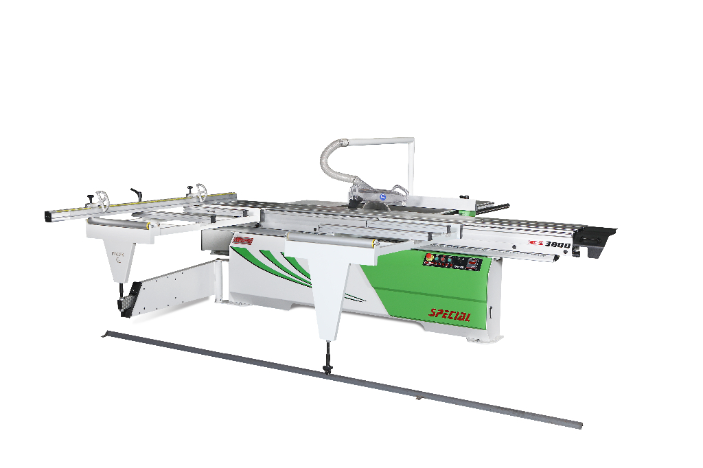 MZK 3800 SPECIAL – Circular de formatizat profesional cu masa mobila 3800 mm si incizor, reglaj automat unghi, pentru debitare PAL, MDF si lemn