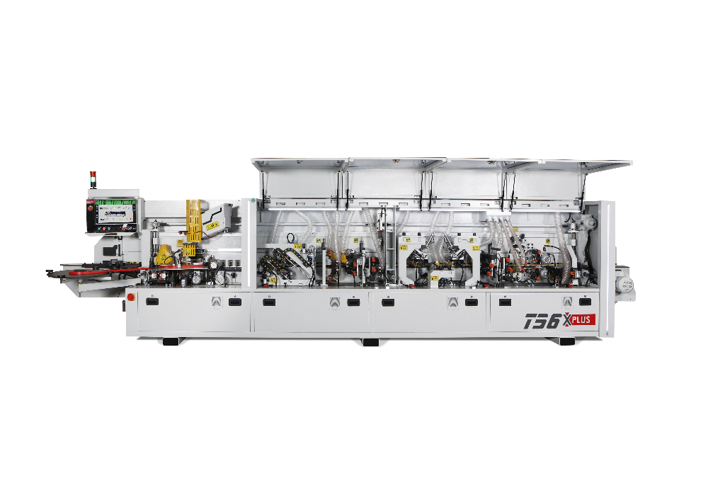 TUANA 56 X PLUS – Masina industriala de aplicat cant cu pre-frezare profesionala, control PC avansat, servo-sisteme inteligente si canelare integrata pentru productie de mobilier premium