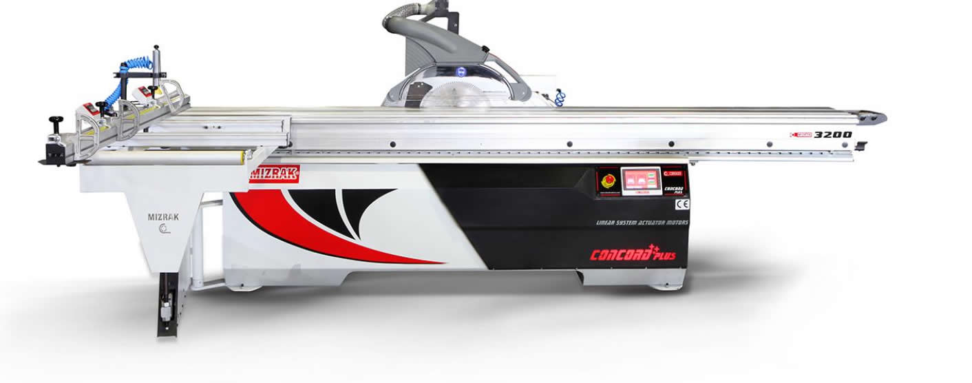 MZK 3200 CONCORD – Circular Semi-Industrial de formatizat si debitat PAL MDF Lemn cu masa mobila 3200 mm, incizor si motor industrial 5.5 kW