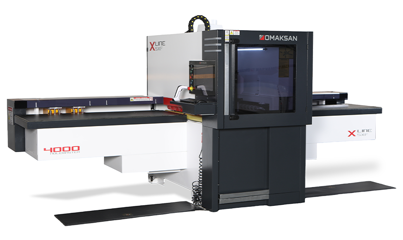 HOLEMASTER 4000 X LINE FASTER – Centru CNC Gaurire Mobilier High Performance pe 5 Laturi cu Frezare 4 kW, Canal si Servo Industrial | Utilaj CNC Profesional pentru PAL MDF, Bucatarii Modulare, Dressinguri, Productie Intensiva si Proiecte Complexe 